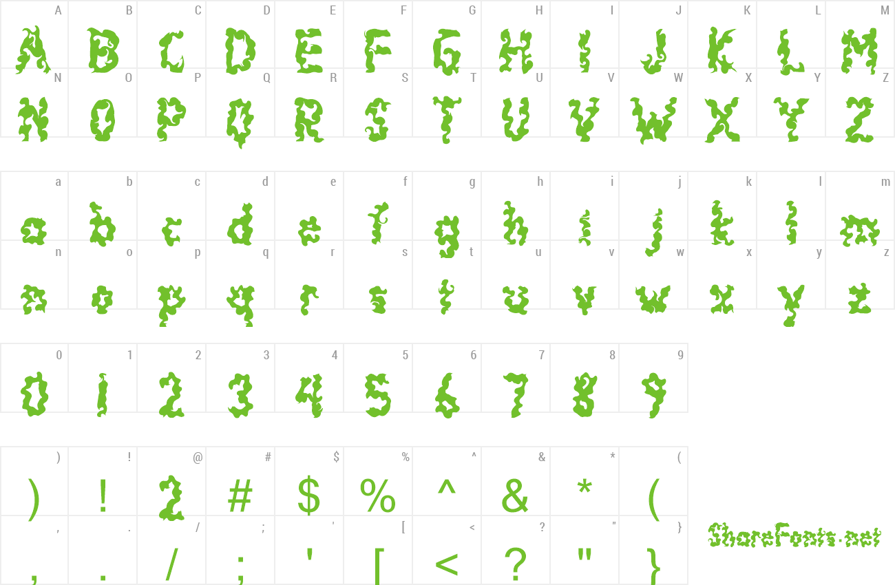 Font Demon Monster preview